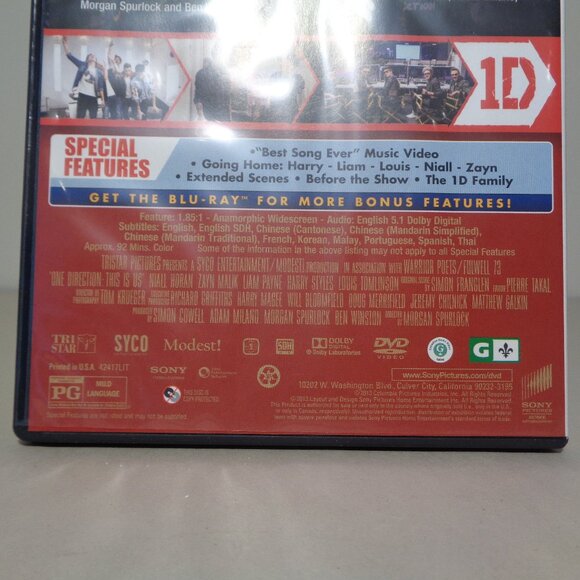 1D ONE DIRECTION This Is Us New DVD / Original Theatrical Edition - Picture 5 of 5